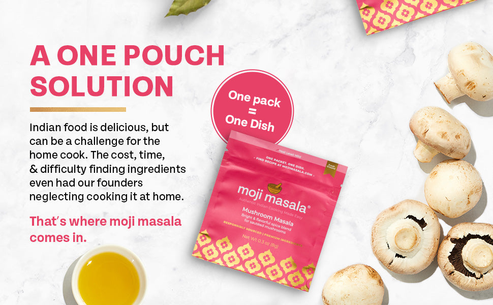 moji masala ® Mushroom Masala – Authentic Indian Spice Blend for Perfectly Spiced Mushrooms