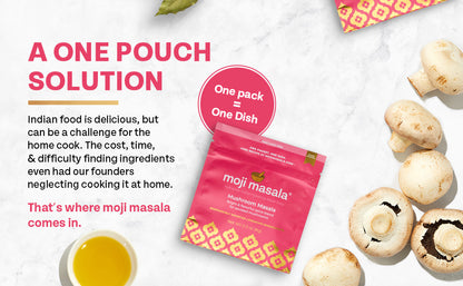 moji masala ® Mushroom Masala – Authentic Indian Spice Blend for Perfectly Spiced Mushrooms