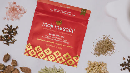 moji masala ®  Best Sellers Indian Spice Set – 3-Pack Spice Blend Set Tandoori Masala, Gobi Masala, Aloo Rasedar